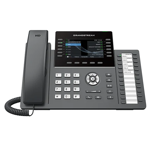 Grandstream GRP2636 desk phone with color display and handset